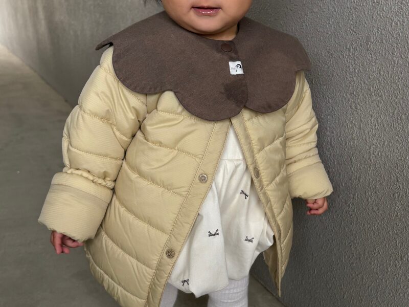 ノースフエイス ベビーダウンにスタイを合わせた写真