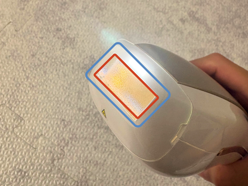 UlikeAir10Maxの照射口の実際の写真